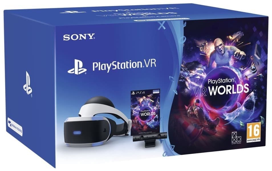 Sony PlayStation VR (CUH-ZVR2) + Camera V2 + VR Worlds +
