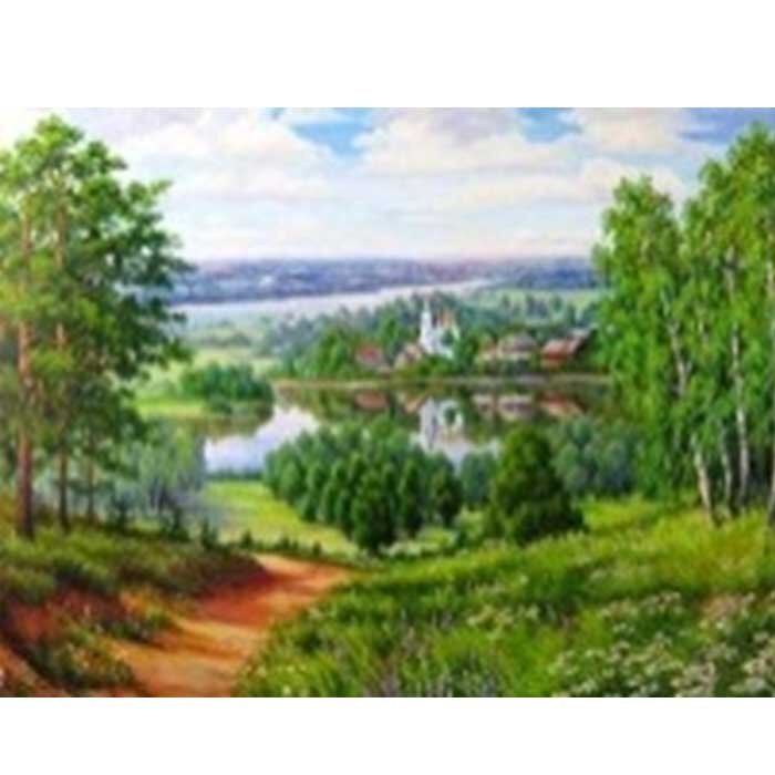 Алмазная мозаика на подрамнике, 40x50. Полное заполнение.