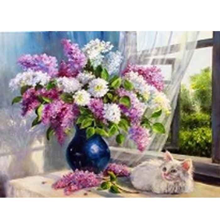 Алмазная мозаика на подрамнике 40х50, полное заполнение.