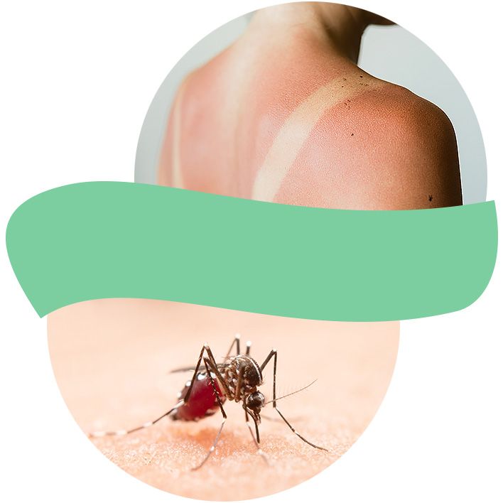 Октагель для кожи с признаками реакции на укусы насекомых и солнечные ожоги