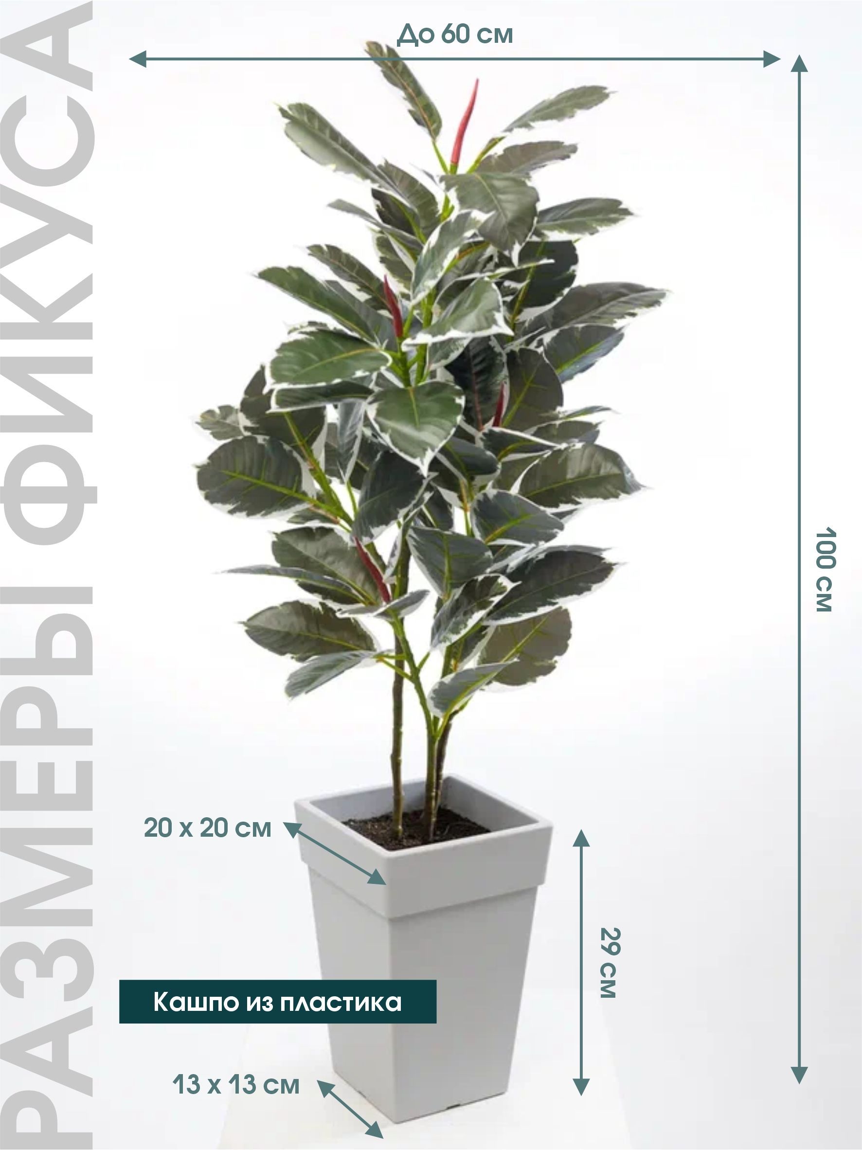 Купить Искусственный Фикус 100 см по выгодной цене в интернет-магазине ...
