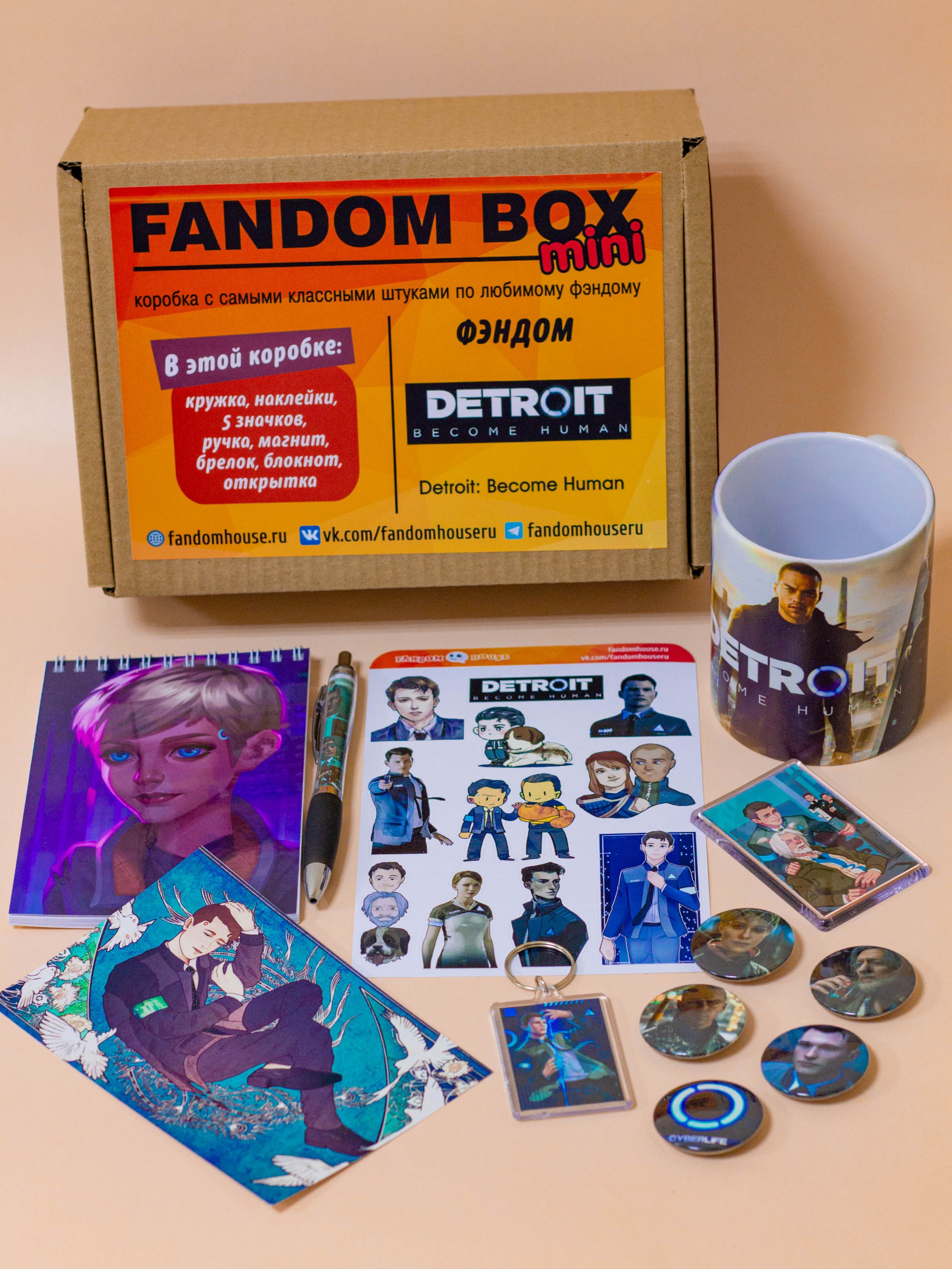 Подарочный набор Fandom Box mini по игре Detroit: Become Human (Детроит:  стать человеком) - купить по выгодным ценам в интернет-магазине OZON  (539901381)