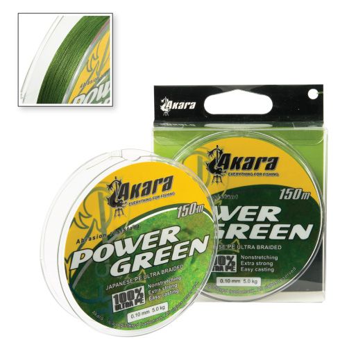 Шнур Akara Power Green 150 м 0,40