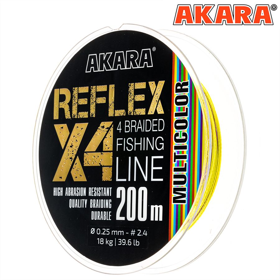 Шнур Akara Reflex Multicolor 200 м 0,14