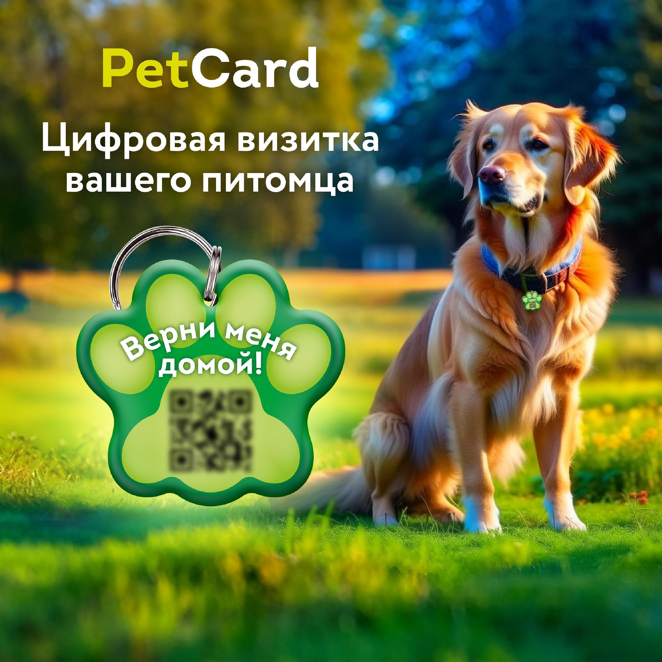 Цифровая визитка/ адресник PetCard для собак и кошек с QR кодом и NFC,  зелёная. - купить с доставкой по выгодным ценам в интернет-магазине OZON  (1258620300)