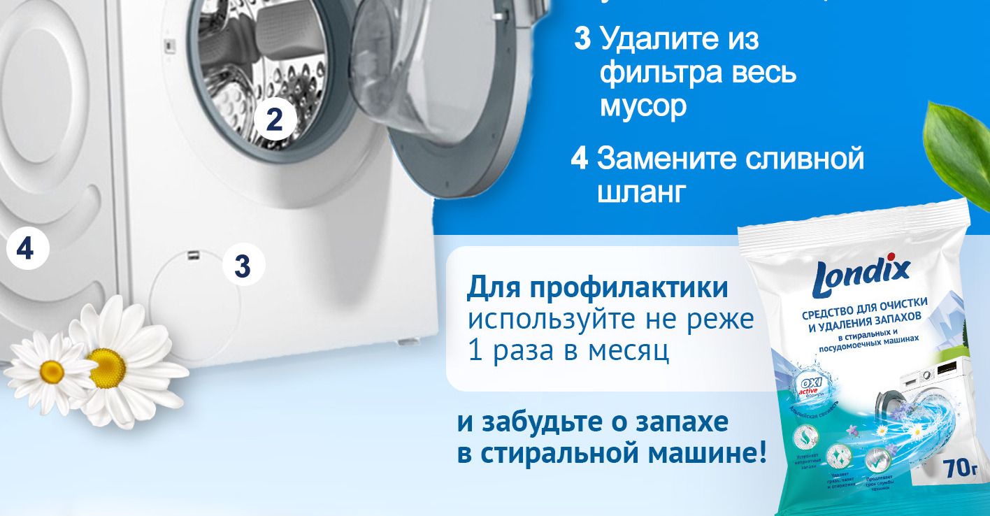 Средство от запаха в стиральной машине и посудомоечной машине, средство ...