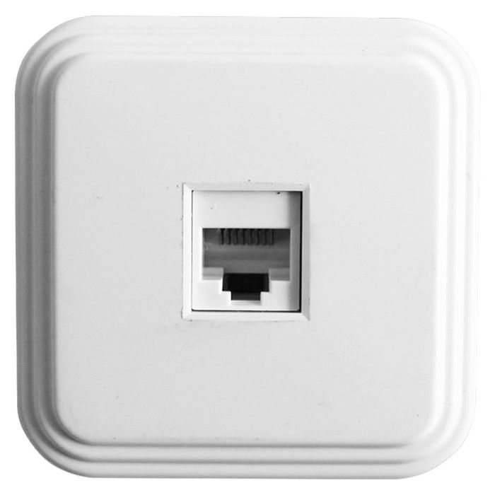 Розетка компьютерная 1-местная RJ-45, PST00-21-20 (РК8-01)