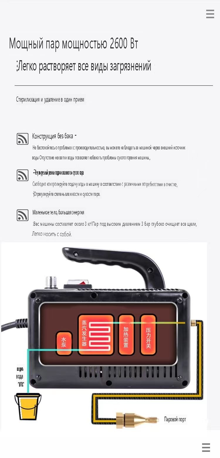 Пароочиститель Qichen STQX, черный, 2600 Вт, Распылитель для воды, Функция  самоочистки, Насадка для деликатных тканей купить по низкой цене с  доставкой в интернет-магазине OZON (1303550601)