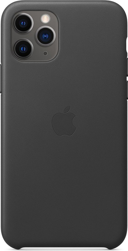 Чехол-накладка Apple Leather Case для смартфона iPhone 11 Pro (MWYE2ZM/A), кожа, черный #1