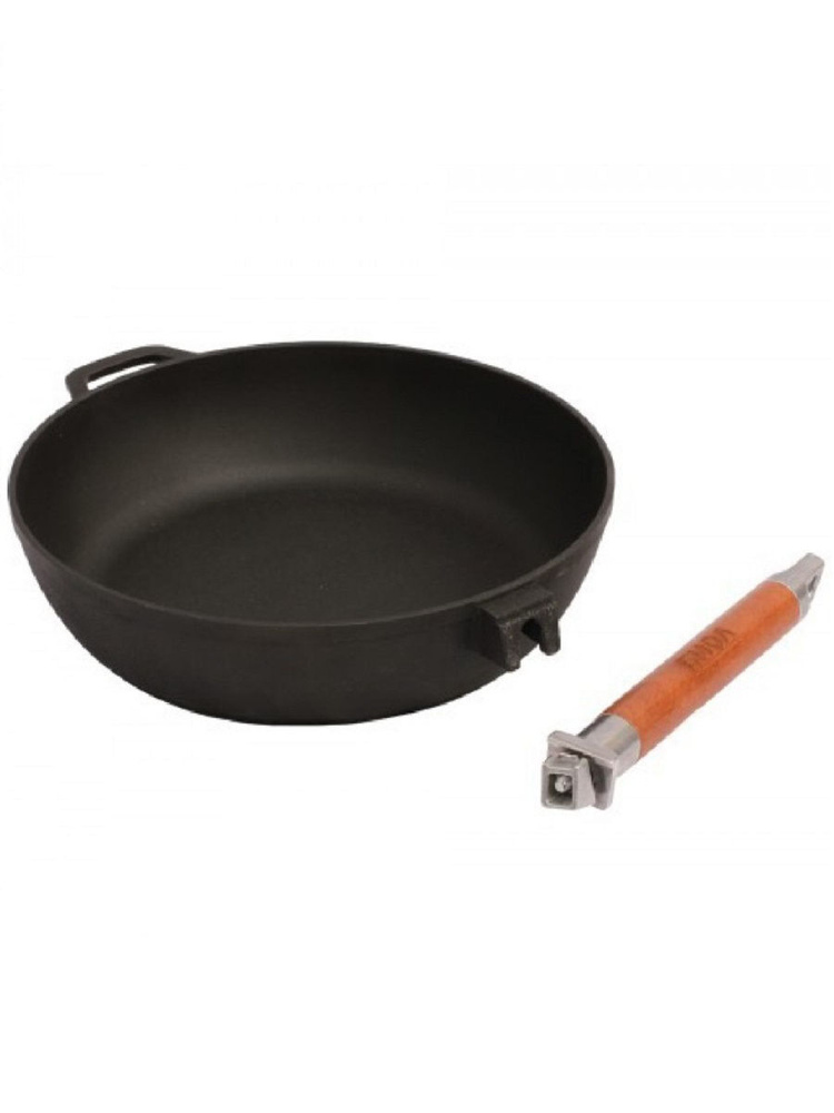 Сковорода БИОЛ 28 см съемная ручка без крышки, 28 см - купить по ...