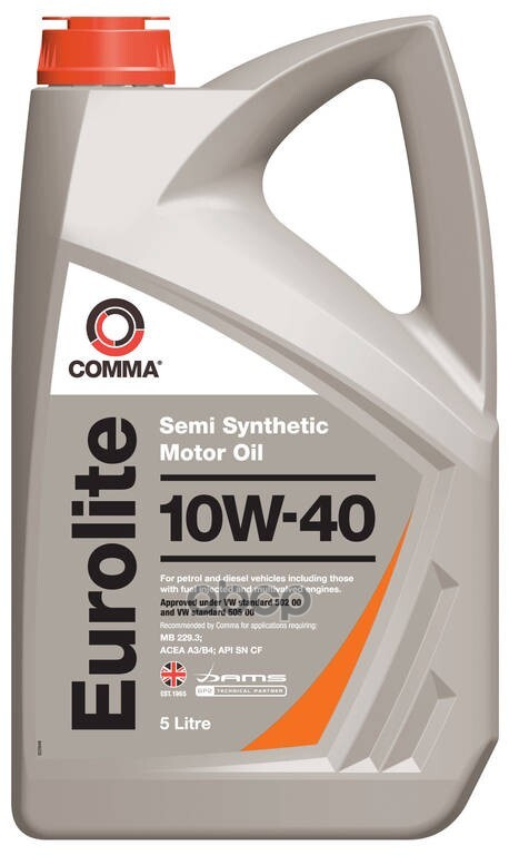 Comma EUROLITE 10W-40 Масло моторное, Полусинтетическое, 5 л #1