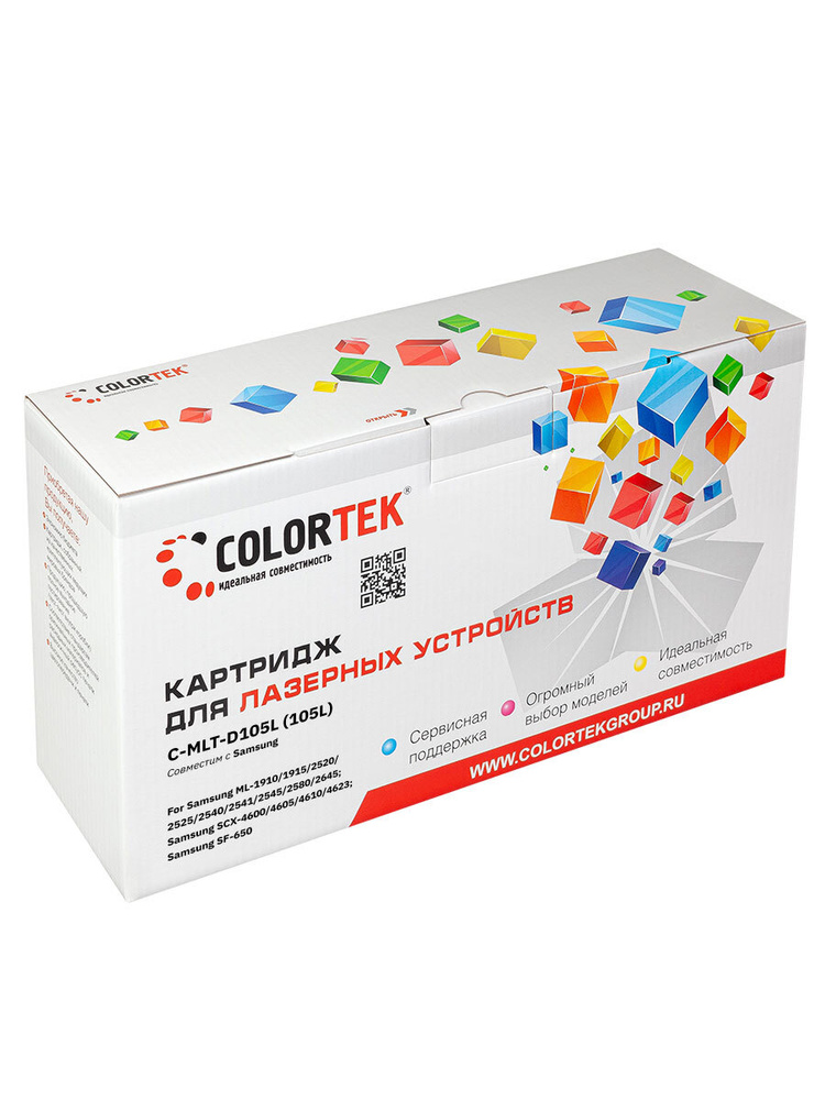 Картридж лазерный Colortek CT-MLT-D105L для принтеров Samsung #1