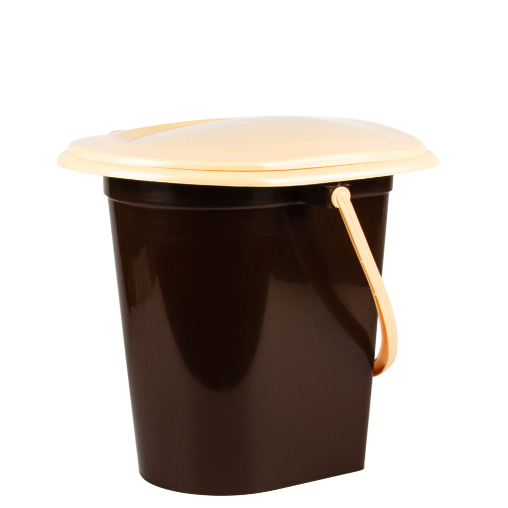 Ведро туалет с крышкой / Дачный туалет "Альтернатива" М1319, 17 л ...