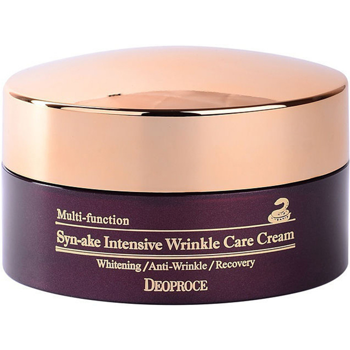 DEOPROCE SYNAKE INTENSIVE WRINKLE CARE CREAM Крем для лица со змеиным ...