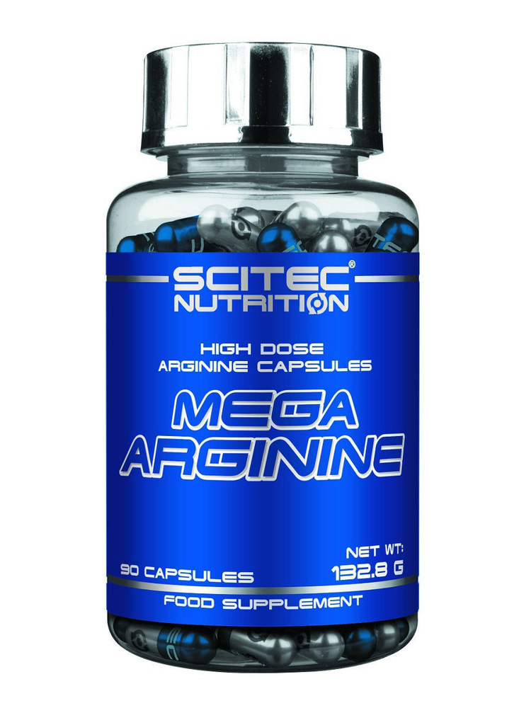 Аминокислота Scitec Nutrition Mega Arginine 90 капс. (капсула 1,48 г.) #1