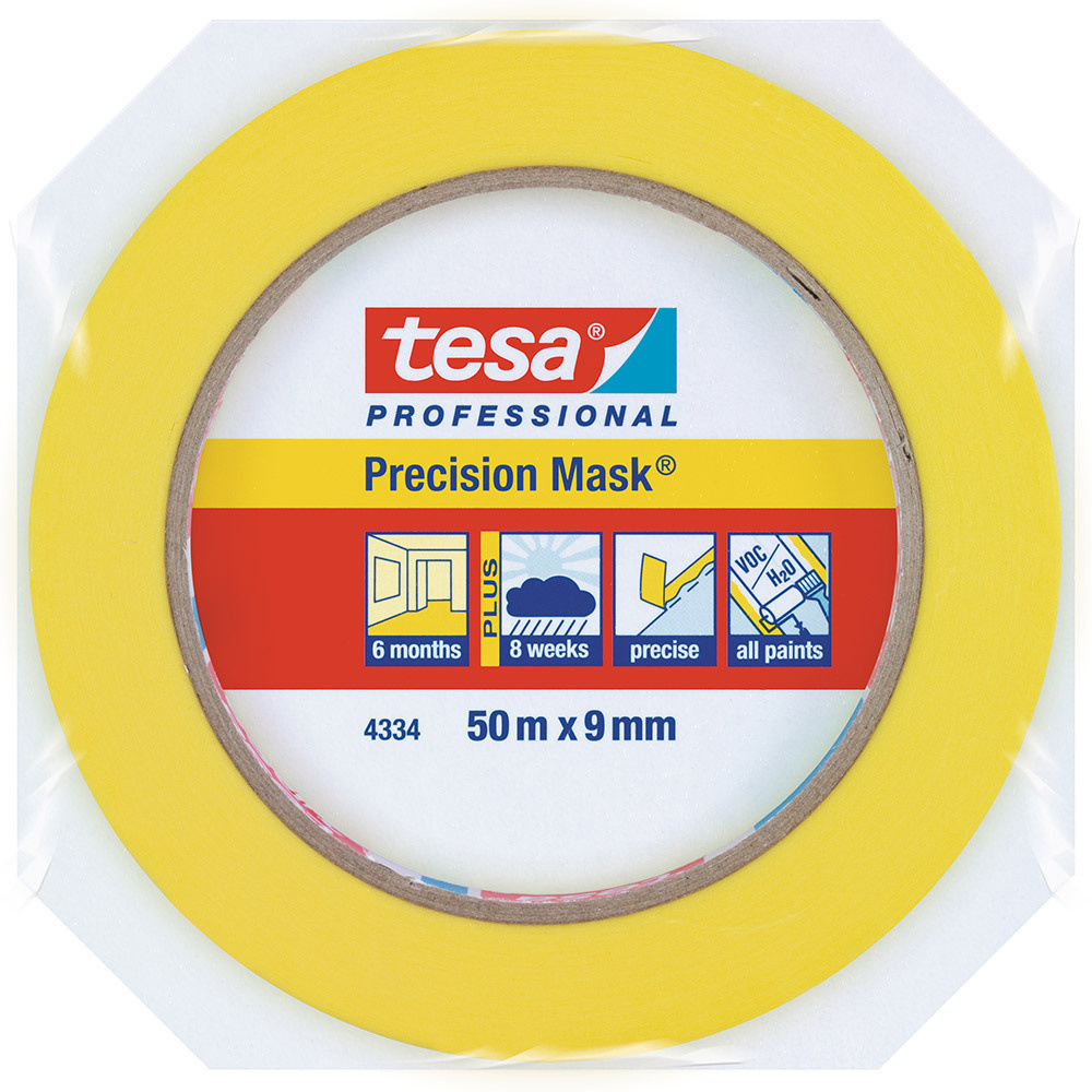 Малярная лента tesa Четкие края 9 мм 50 м - купить с доставкой по ...