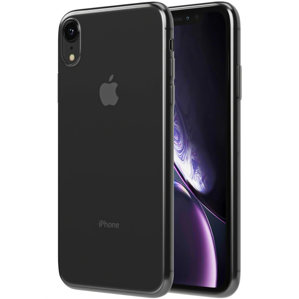 Силиконовый чехол для Apple iPhone XR с защитой камеры / Прозрачный ...