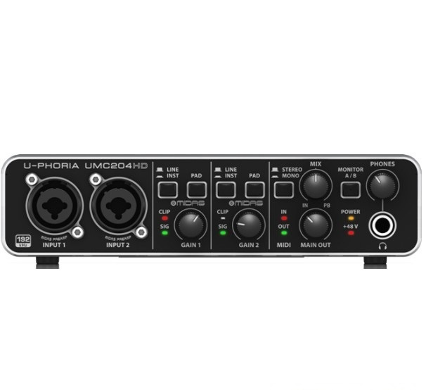 Behringer UMC204HD USB интерфейс #1