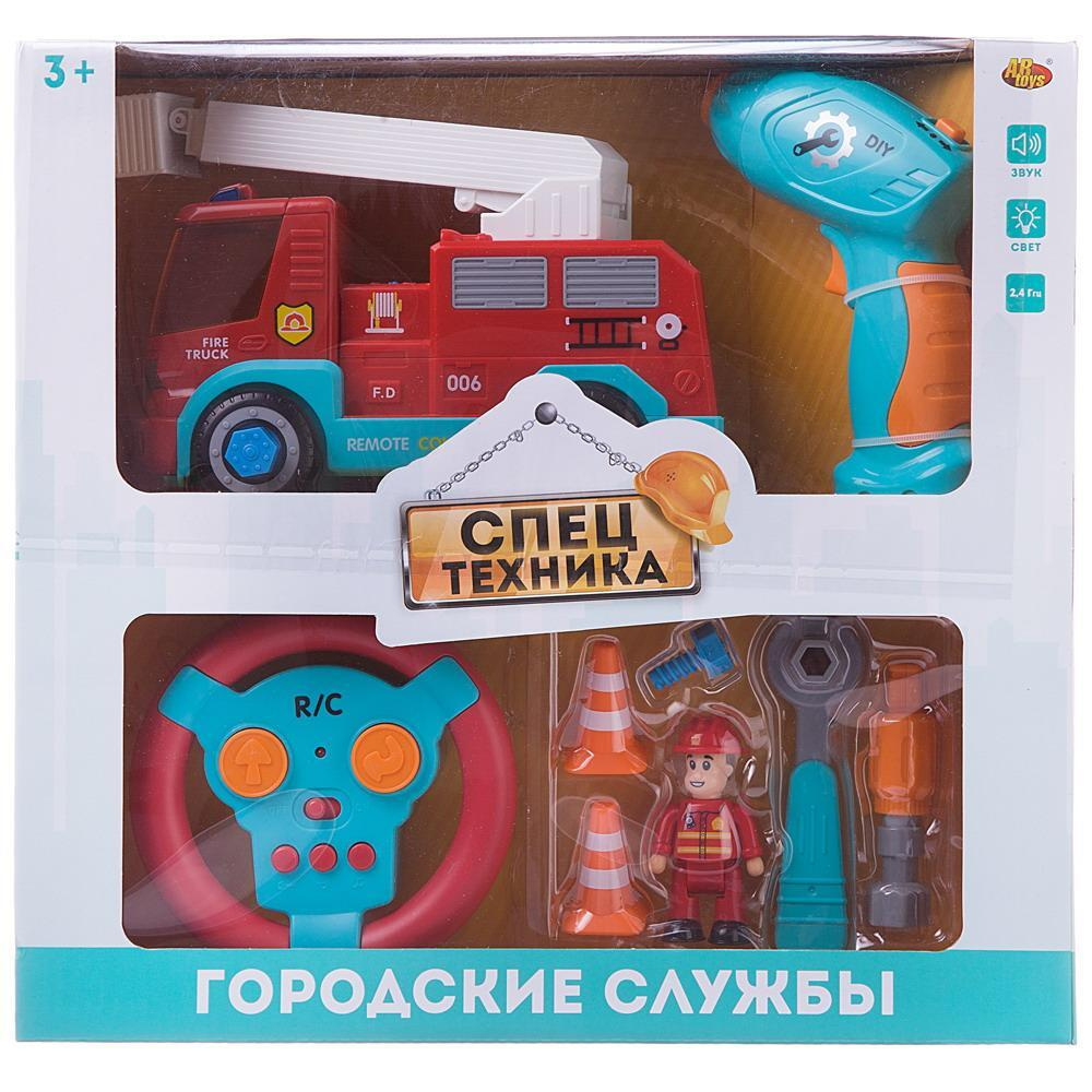 Машина на пульте управления ABtoys Пожарная, игрушка на радиоуправлении -  купить с доставкой по выгодным ценам в интернет-магазине OZON (761296215)