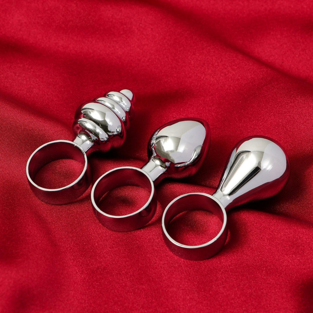 Набор анальных мини-втулок с кольцами Mini Anal Plug - купить с ...