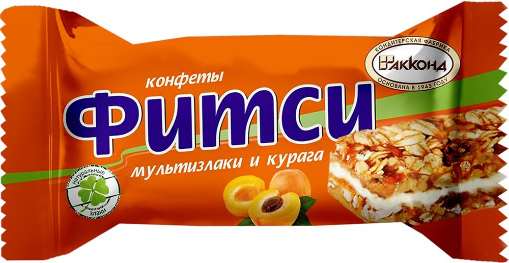 Акконд Конфеты батончики "Фитси" мультизлаки и курага. 16 шт по 22 г ...
