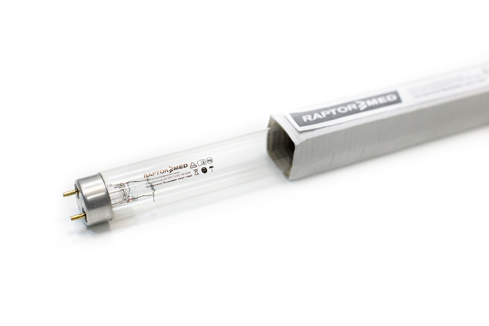 Лампа бактерицидная DS-TUVC-T8-30W-254 LL RaptorMed безозоновая 30W T8 ...
