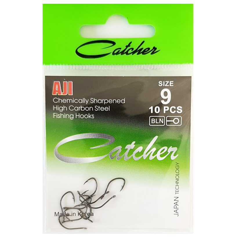 Крючок "Catcher" AJI Size 9 (1 пакетик) #1