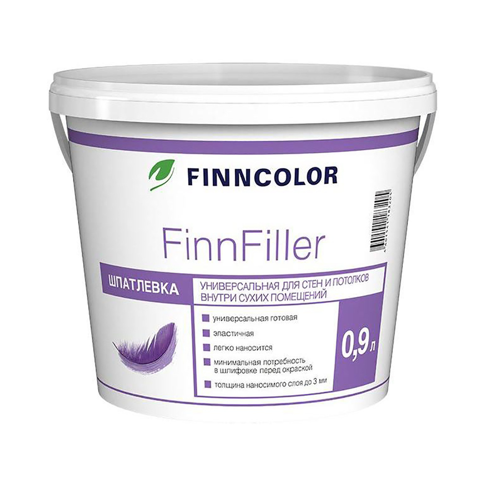 Finncolor Finnfiller / Тикурила Шпатлевка Финишная "Финнфиллер" 0,9 Л "Тиккурила"  #1