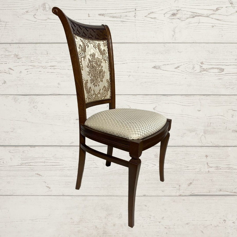 Стул для кухни Моник деревянный с мягким сиденьем и спинкой для ...