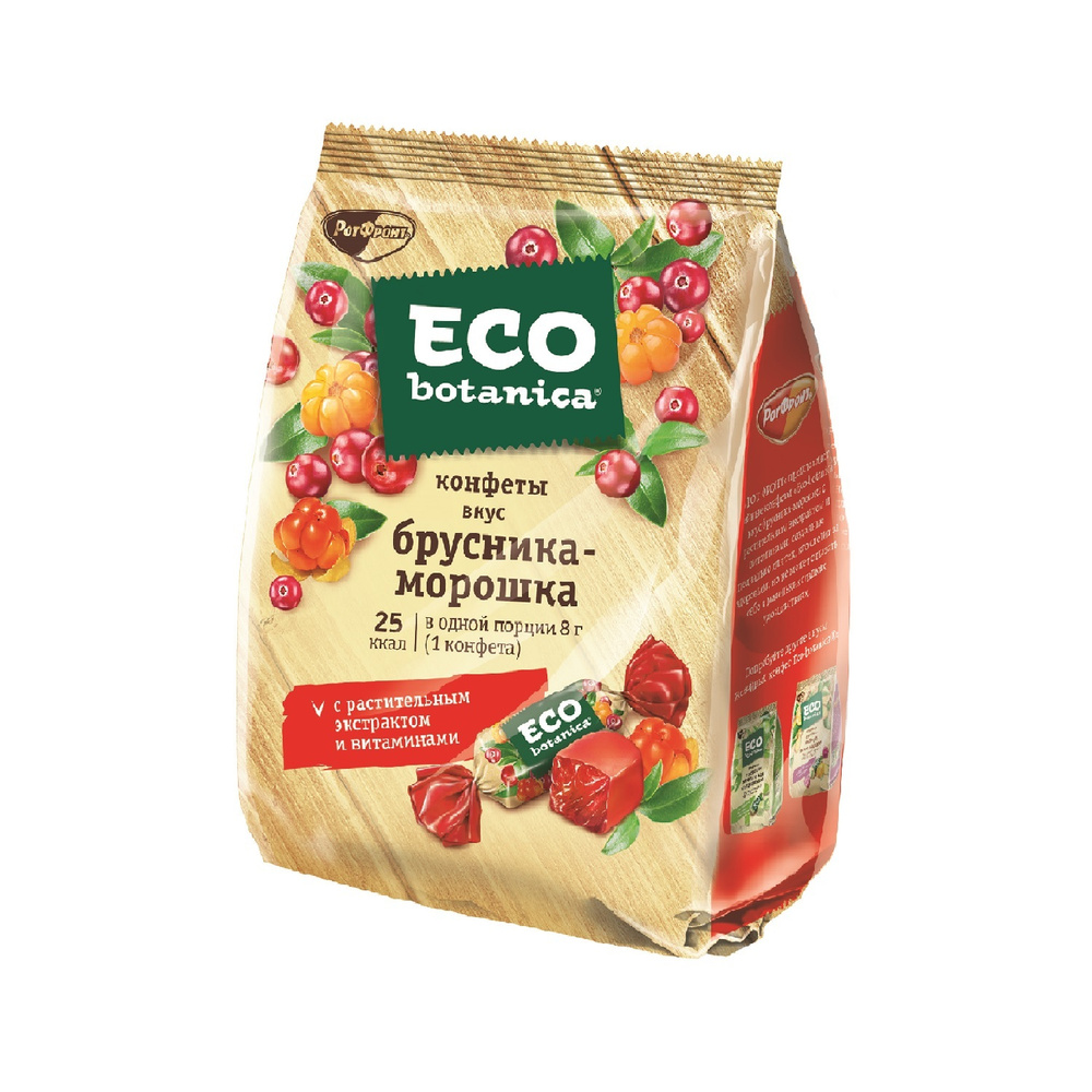 Eco Botanica/ Конфеты вкус брусника-морошка, желейные, 200 г - купить с  доставкой по выгодным ценам в интернет-магазине OZON (917049196)