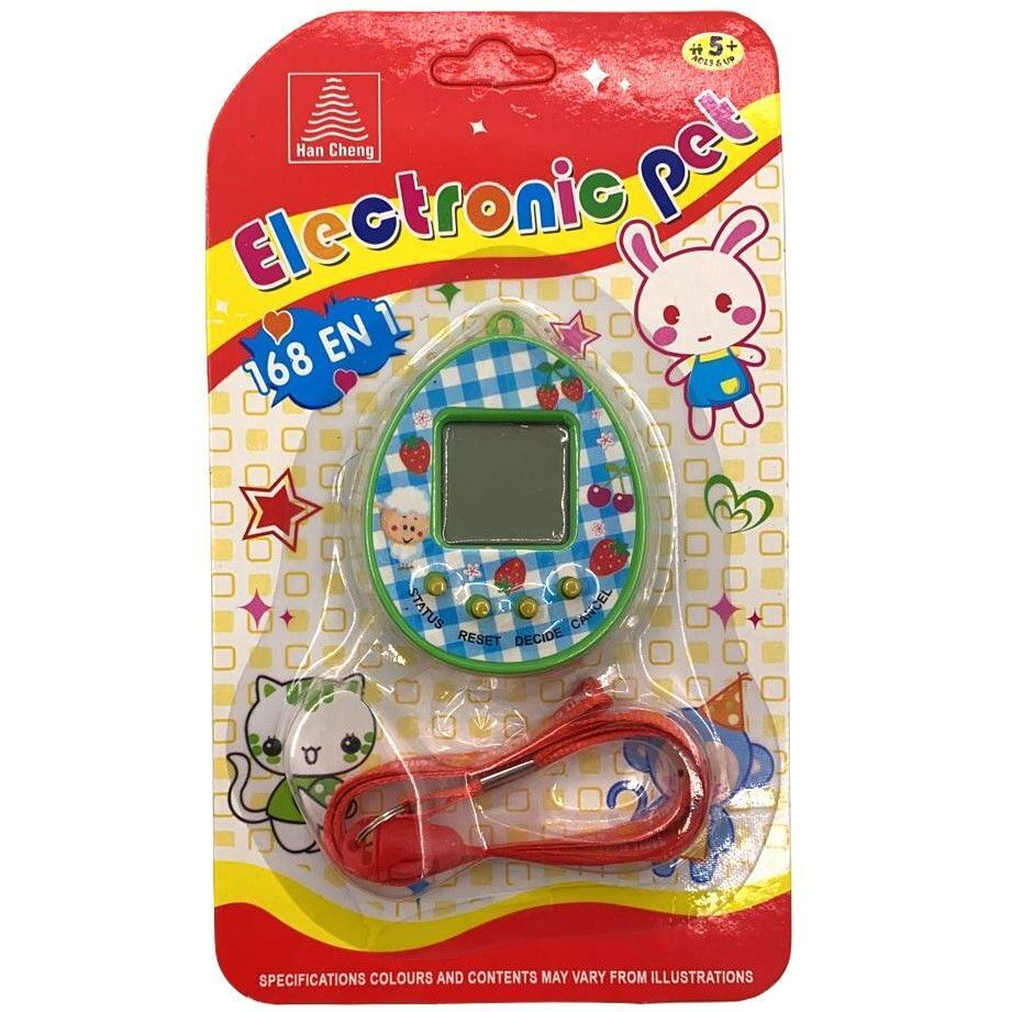 Тамагочи Tamagochi Electronic Pets питомцев 168 в 1 ver.2, зеленый. #1