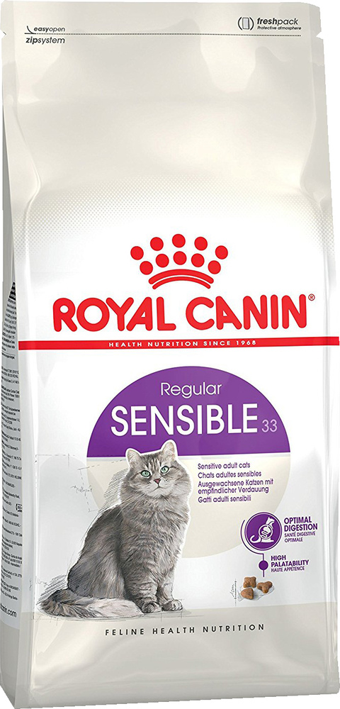 Royal Canin Sensible / Сухой корм Роял Канин Сенсибл для кошек с Чувствительным пищеварением 15 кг  #1