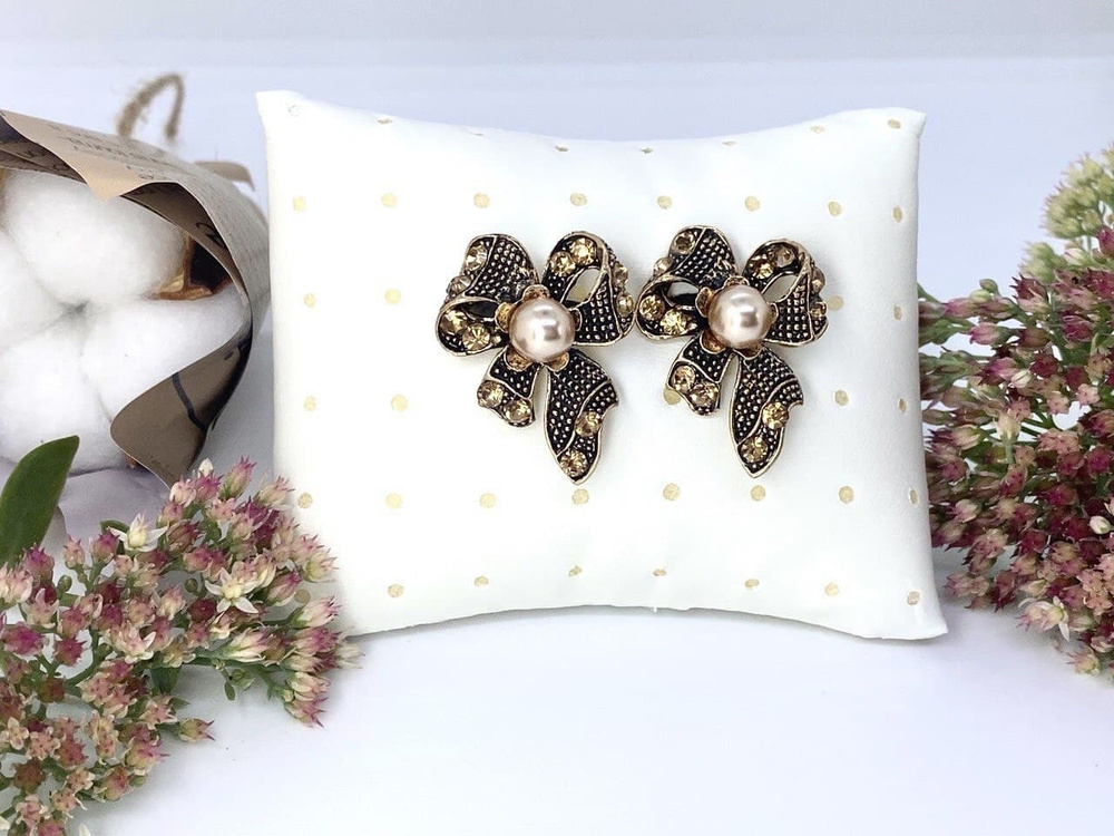 Брошь Бант(набор), брошь женская бижутерия, брошь подарок, брошь жемчуг ...