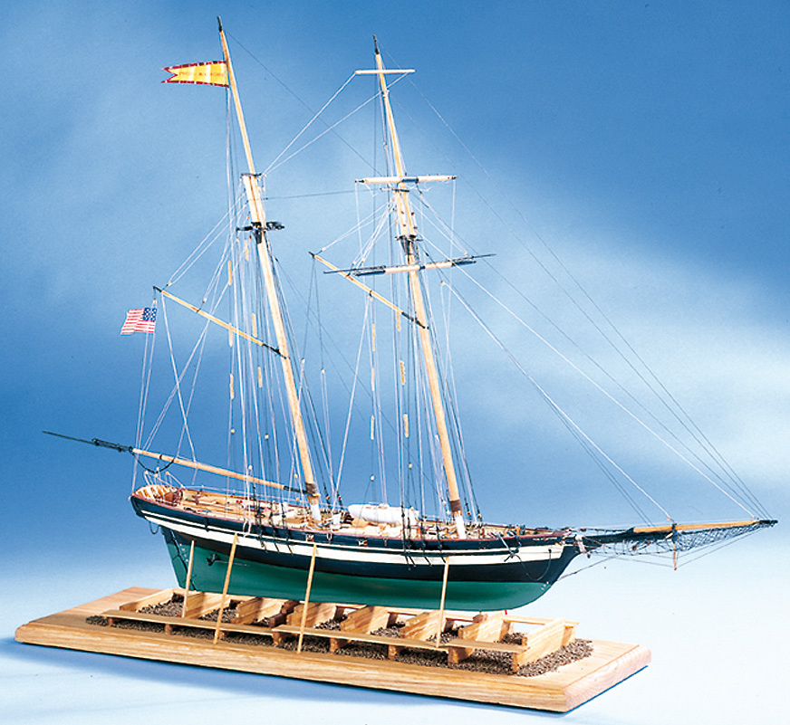 Клиппер Pride Of Baltimore (Гордость Балтимора) без парусов, 810х570 мм, М.1:64, сборная модель парусного #1