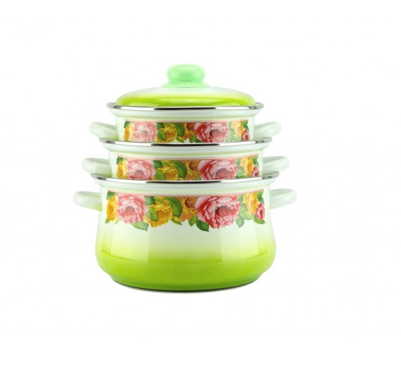 Набор кастрюль Эмаль, Эмалированная сталь, 3 л, 4 л, 2 л - купить по ...