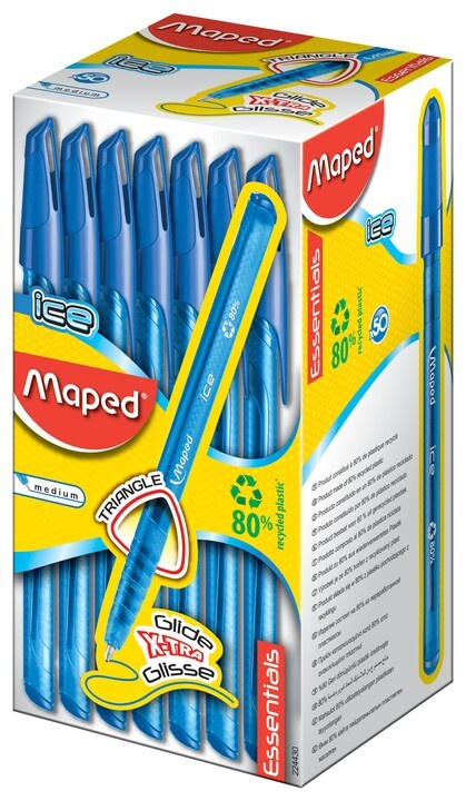 Maped Ручка Шариковая, цвет: Синий, 3 шт. #1