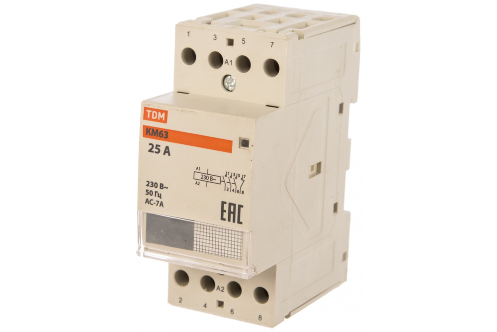 TDM Electric Контактор SQ 25А 400В 4P IP20, 1шт. - купить с доставкой ...