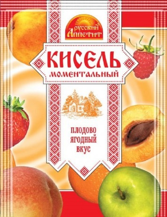 Кисель "РУССКИЙ АППЕТИТ" Плодово-Ягодный вкус, 90 г, 18 шт. #1