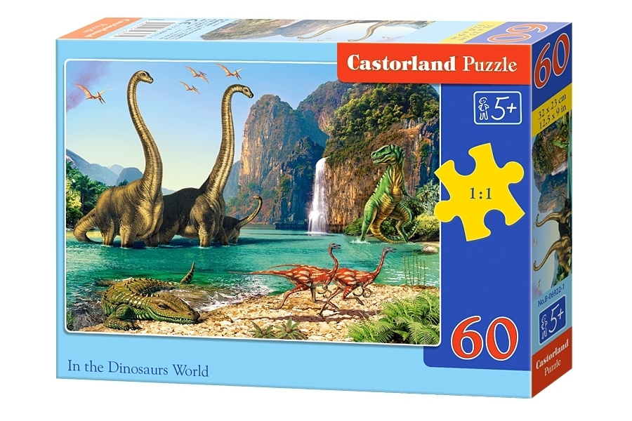 Пазл Castorland 60 деталей, элементов: Динозавры #1