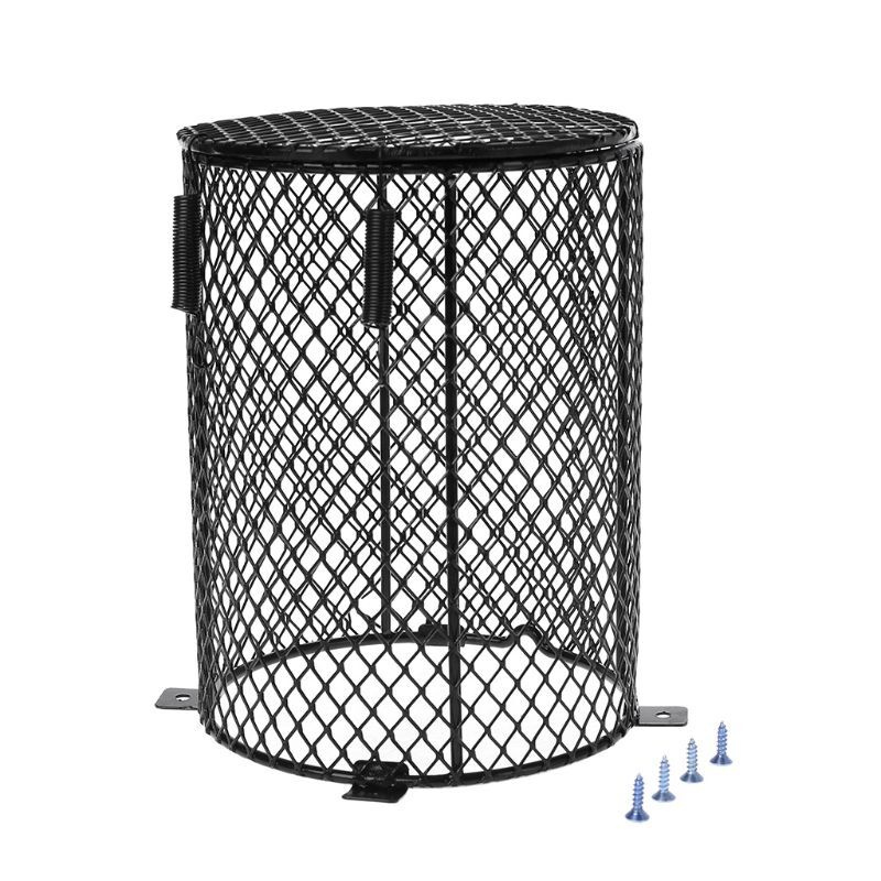 Защита от нагревательной лампы для рептилий с 4 винтами. Нагревательные лампы для амфибий. Сетчатая крышка. #1