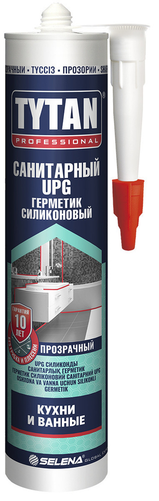 Герметик силиконовый санитарный Tytan Professional UPG прозрачный 280 мл  #1
