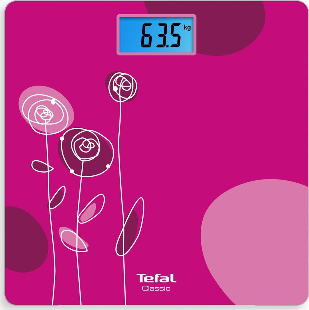 Напольные весы Tefal Classic PP1531V0, белый, розовый купить по низкой ...