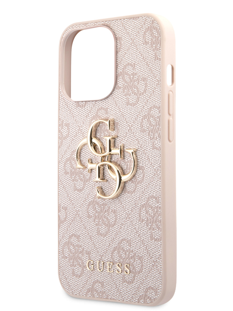 Чехол Guess для iPhone 13 Pro PU 4G Big metal logo Hard Pink - купить с ...