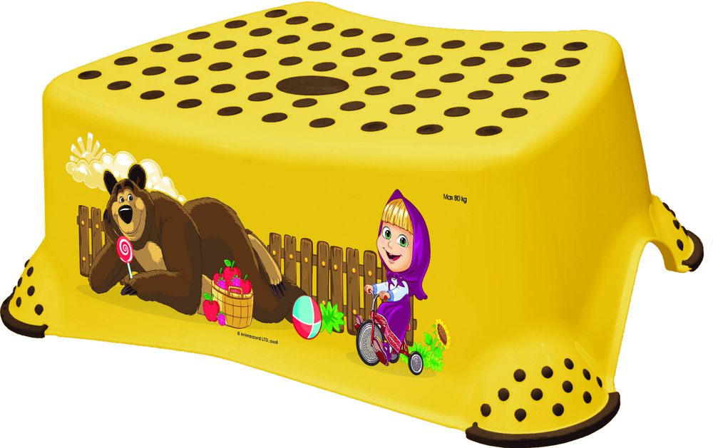 Детский стульчик-подставка с антискользящей функцией Keeeper tomek "Маша и медведь"  #1