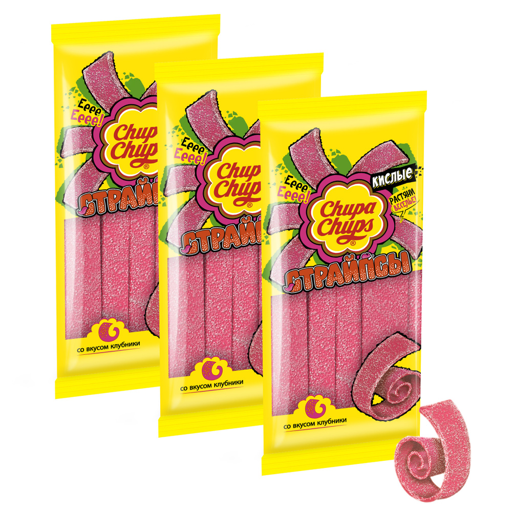 Мармелад Chupa Chups Страйпсы, 3 шт по 120 г #1