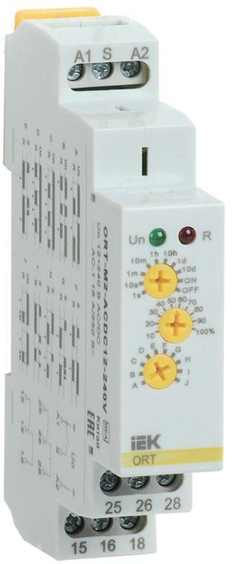 Реле времени ORT многофункциональное 2 конт. 12-240В AC/DC IEK ORT-M2-ACDC12-240V  #1