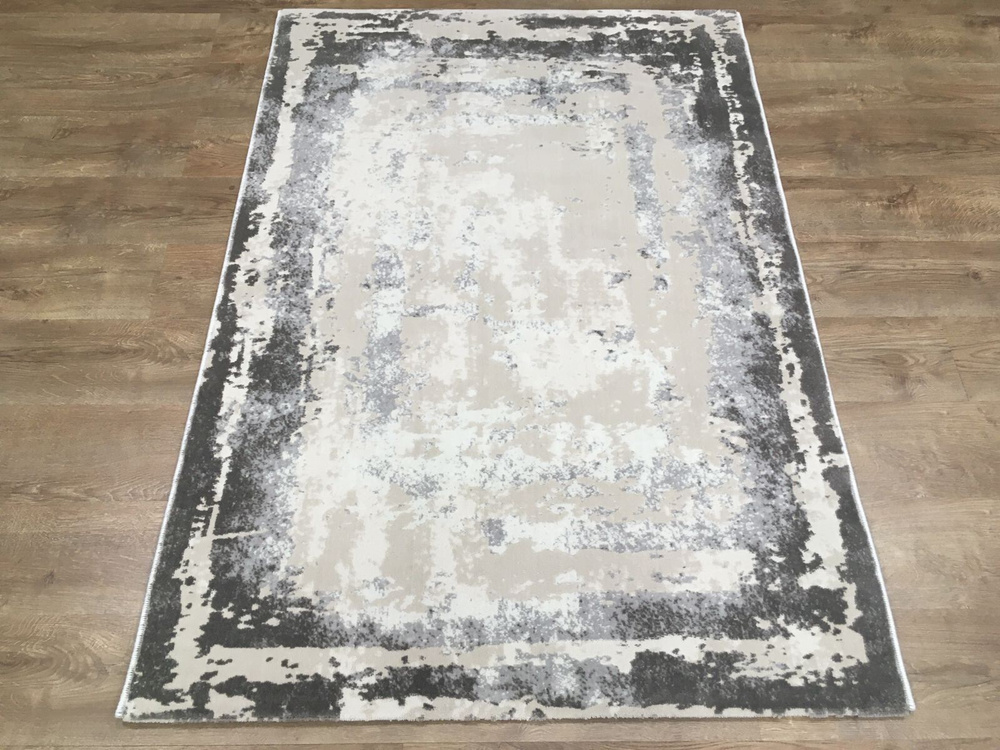 AVALON CARPET Ковер Rimma Lux (Римма люкс) серый с рельефным ворсом, палас на пол в зал, гостиную или #1
