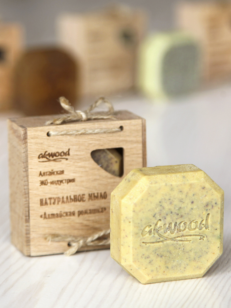 Мыло ручной работы Akwood "Алтайская ромашка", натуральное - купить с ...