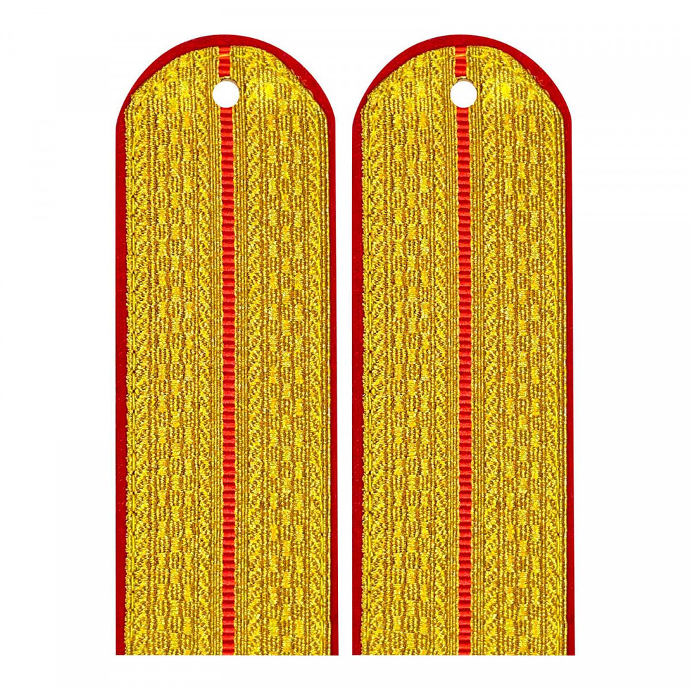 Погоны МВД парадные (золотые) 1 красный просвет (мл. офиц. состав ...