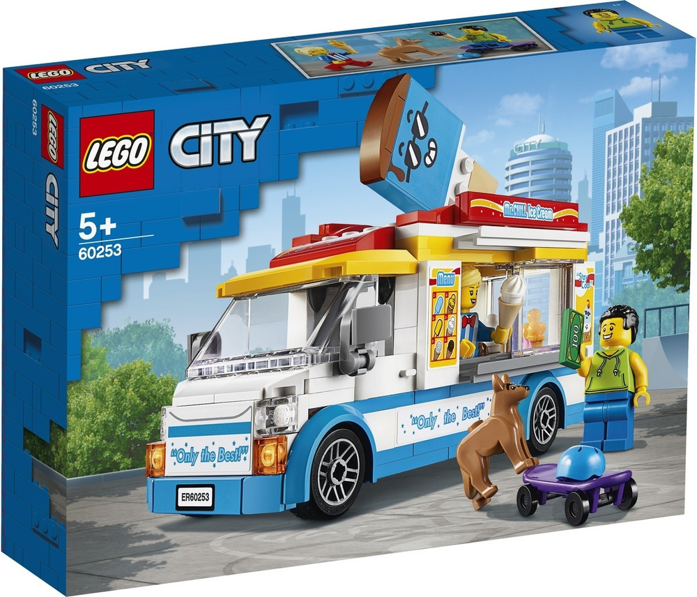 Конструктор LEGO City Great Vehicles Грузовик мороженщика, 200 деталей, 5+, 60253  #1